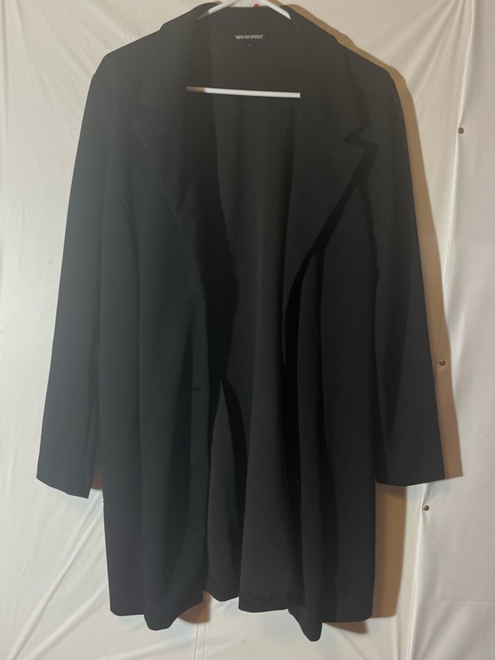 WearEver Women's Black Open-Front Blazer Jacket